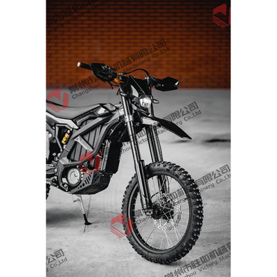 China 72V Electric Dirt Bike Full Suspension 12500W Motor 55Ah Battery 80km/h Max Speed Black Surron Ultra Bee 12500W Motorbike